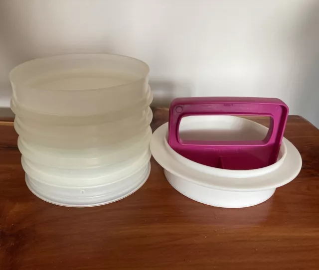 Tupperware Large 5” Hamburger Press