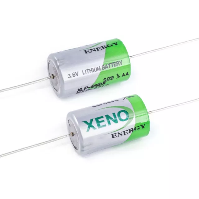 Xeno 1/2AA Xlp-050f / Ax Impuls-Typ Batería de Litio 3,6V 1200mAh Axial Alambre