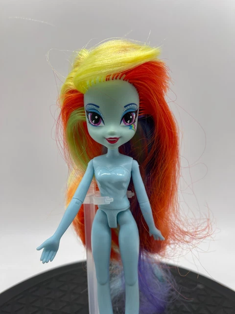MY LITTLE PONY Equestria Girls Rainbow Dash Doll Nude G4 Blue MLP