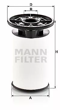 MANN-FILTER Kraftstofffilter (PU 7014 z) für FIAT Ducato ALFA ROMEO Giulia