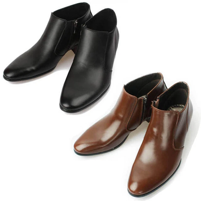 MOODA BOOTS MENS Size 8.5 Brown Leather Story 106 Ankle Zip  display picture 3