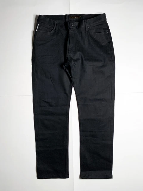Octobers Very Own OVO Raw Selvedge Denim Jeans Black Tapered Size 38 NWOT Rare!