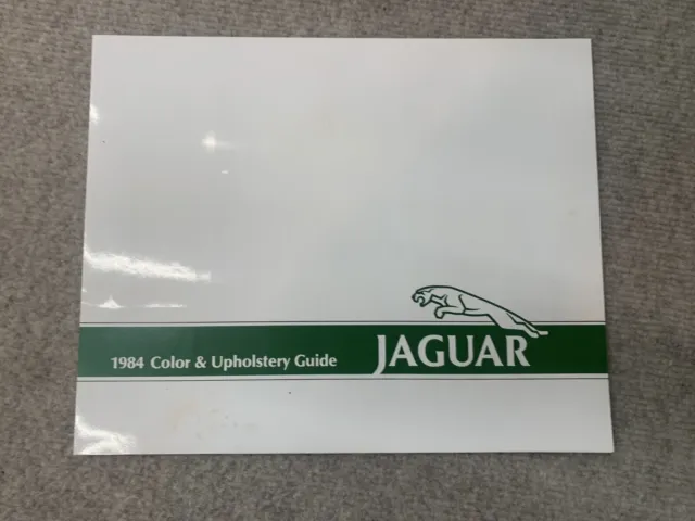 1990 Jaguar COLOR CHART / INTERIOR Guide Brochure:XJ6,XJS,VANDEN  PLAS,SOVEREIGN