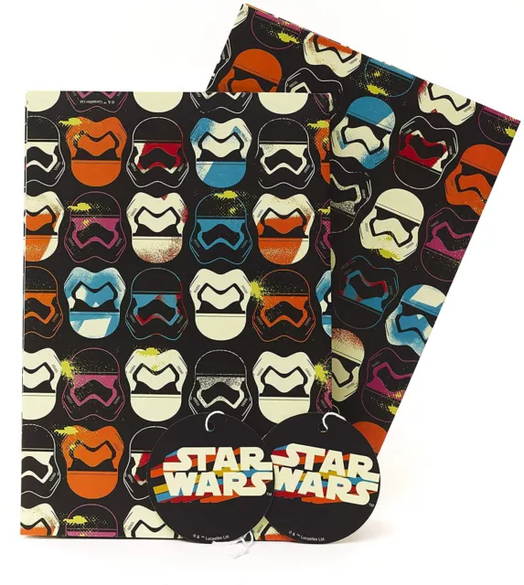 Star Wars wrapping paper - Gift Wrap 2 sheets 49cm x 70cm