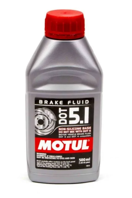 MOTUL USA Brake Fluid DOT 5.1 Non-Silicone 1/2 Liter P/N - MTL100951