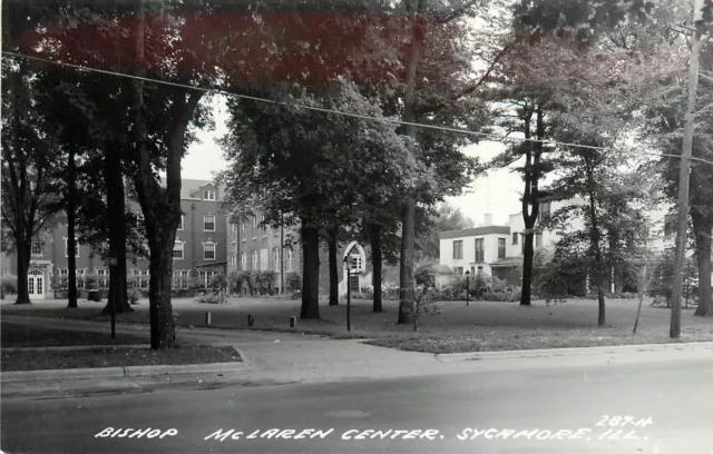 RPPC Postcard; Bishop McLaren Center, Sycamore IL DeKalb Co., LL Cook 287-H