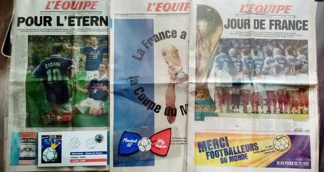 1990 à 1998 l'Equipe coupe du monde foot, Journal sportif