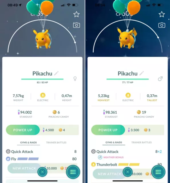 Pokémon GO Shiny Flying Pikachu with Orange Balloons - Jeju Island, South  Korea – Trade 20.000 stardust (Read Describe) - PoGoFighter