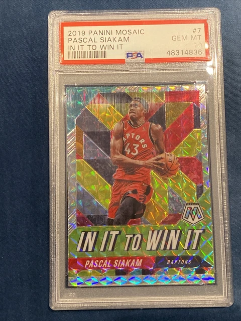 2019-20 MOSAIC PRIZM In It To Win It #7 PASCAL SIAKAM PSA 10 Gem ...