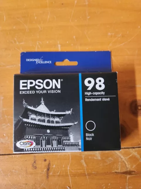 Genuine Epson 98 C13T098120 High Capacity Black Ink Cartridge Exp Oct 2017