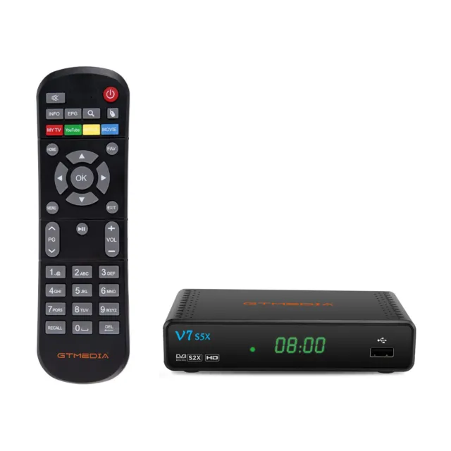 GTMEDIA V7S5X Sat TV Receiver DVB-S2/S2X USB WLAN HDMI Satellitenreceiver FullHD
