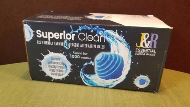 Eco Friendly Superior Clean 1000 Washes Laundry Detergent Washer Balls