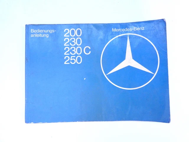 Mercedes W123 A1235847496 Manuale del proprietario Manuale del proprietario
