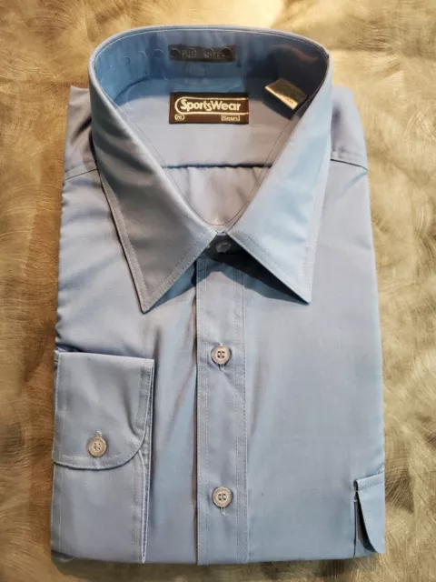 Vintage 80's Sears Sportswear Dress Shirt Brand New 2XL style 75091