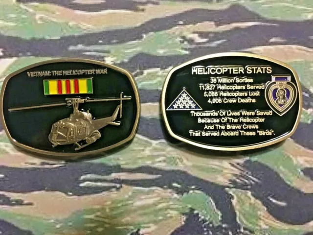 Vietnam:  The Helicopter War Challenge Coin Army Marines Navy Air Force...new!