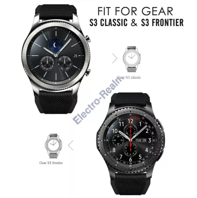 Sport Premium Silicone Strap Band For Samsung Gear S3 Frontier / Classic 22mm 3