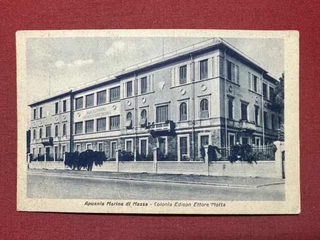 Cartolina - Apuania Marina di Massa - Colonia Edison Ettore Motta - 1920 ca.