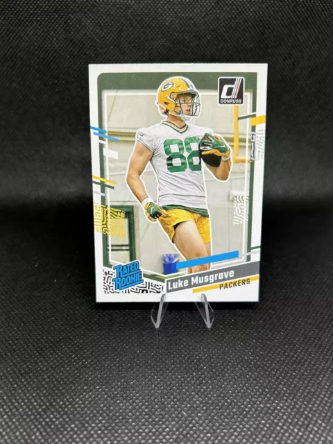 2023 Donruss Football NFL Luke Musgrave Rated Rookie #337 Packers