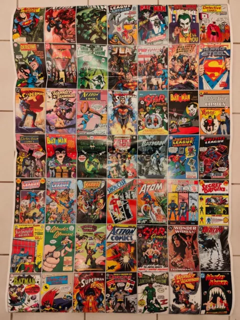 POSTER - DC Comics Covers Poster JLA Superman Batman Wonder Woman Joker Flash