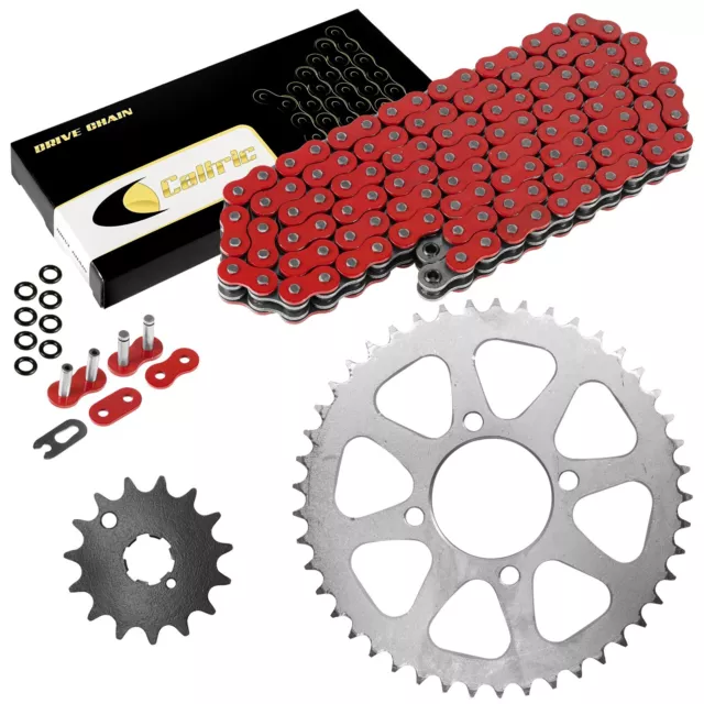 Red O-Ring Drive Chain & Sprocket Kit for Kawasaki KZ440 Ltd 440 1980-1985