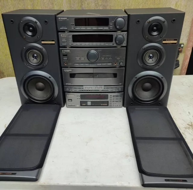 Pioneer A-P710 Stereo Midi Hifi System Amp Tape Deck Cd Sound Processor Tuner