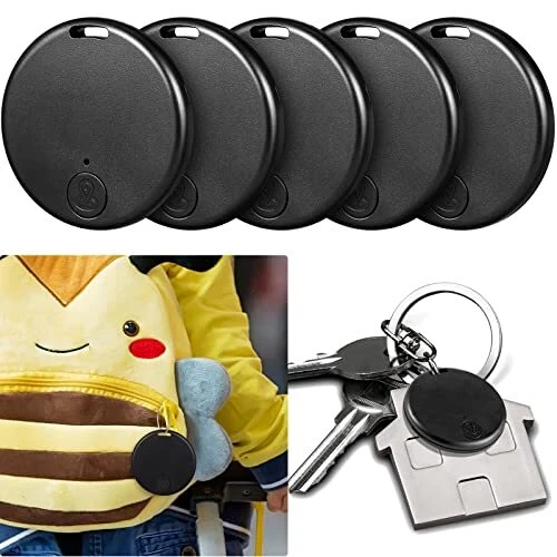 5 Packs Portable GPS Tracking Mobile Tracking Smart Anti Loss Device Key Find...