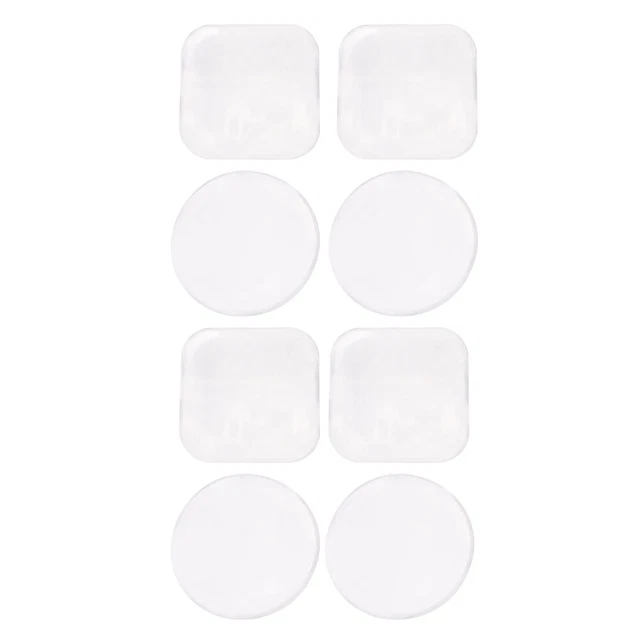 8 Pcs Eye Lash Glue Stand Tray Eyelash Silicone Pad Mascara Tool Eyelash Curler