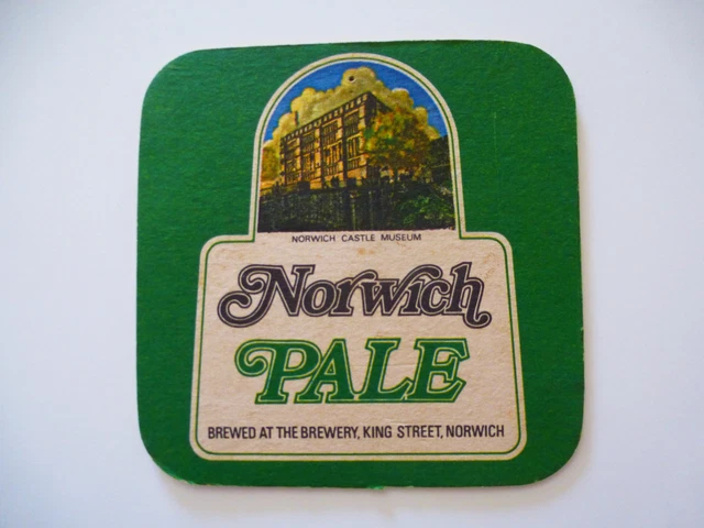 Vintage Castle Museum Beer Bar COASTER ~ NORWICH Bitter ~*~ England, UK Brewery