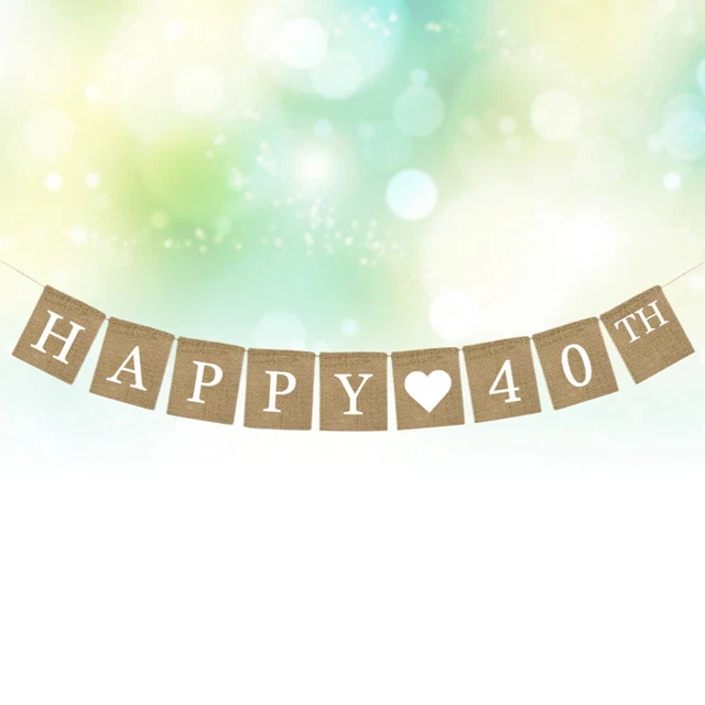 DAKFOOK Banderole En Toile De Jute De 30 M Avec 96 Drapeaux Triangulaires, Fanions Rustiques En Lin, Guirlande Fanion Toile De Jute Pour Anniversaire, Mariage, Décoration De Jardin