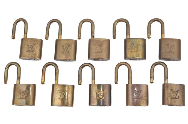 Authentic Louis Vuitton Padlock Gold 10Set LV K3134