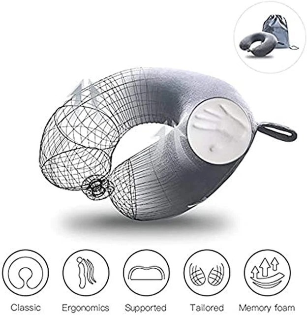 Luxury Compact & Lightweight Quick Pack for Camping, Memory Foam Neck Pillow Sup