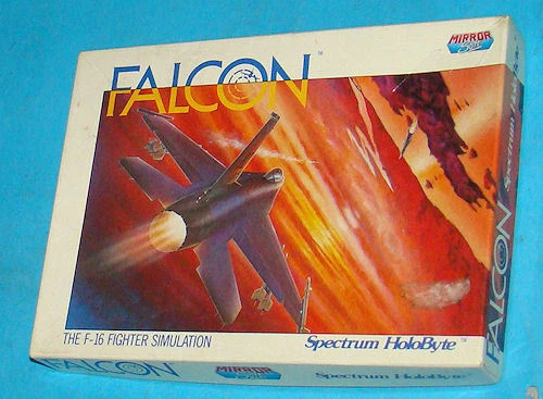 Jeu Falcon - Simulation F-16 Sur Atari ST - Version Française Mirror Soft - Bon état (disquette Non Officielle)