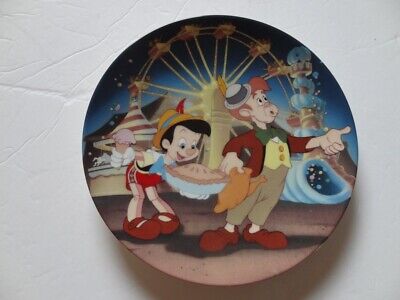 KNOWLES CHINA PLATE  . " Pleasure Island." Walt Disneys PINOCCHIO Collection.