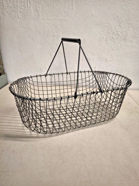 VonBueren Obstschale Schwarz Metall/Holz - Moderner Obstkorb 26x24,5x12 Cm