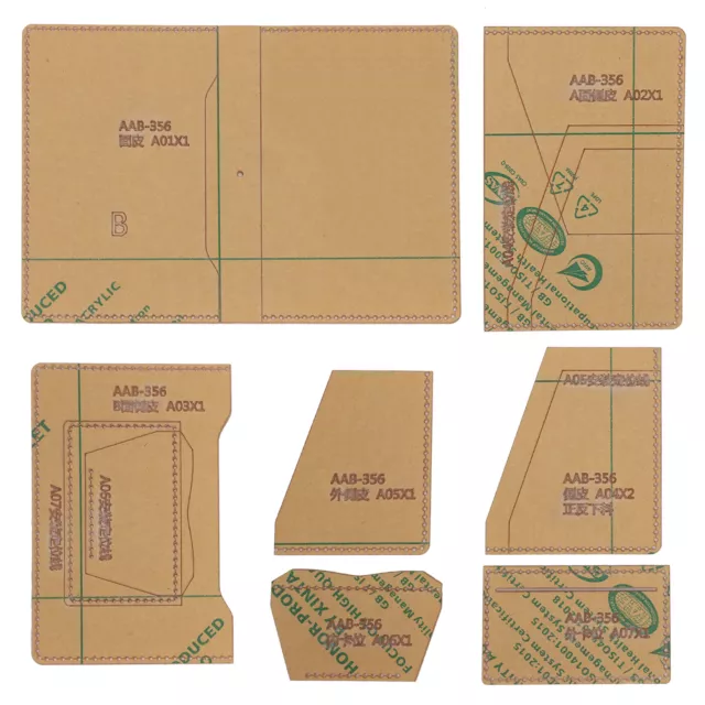 Acrylic Wallet Pattern Stencil Set Handcrafted DIY Acrylic Mold Template Kit ◑