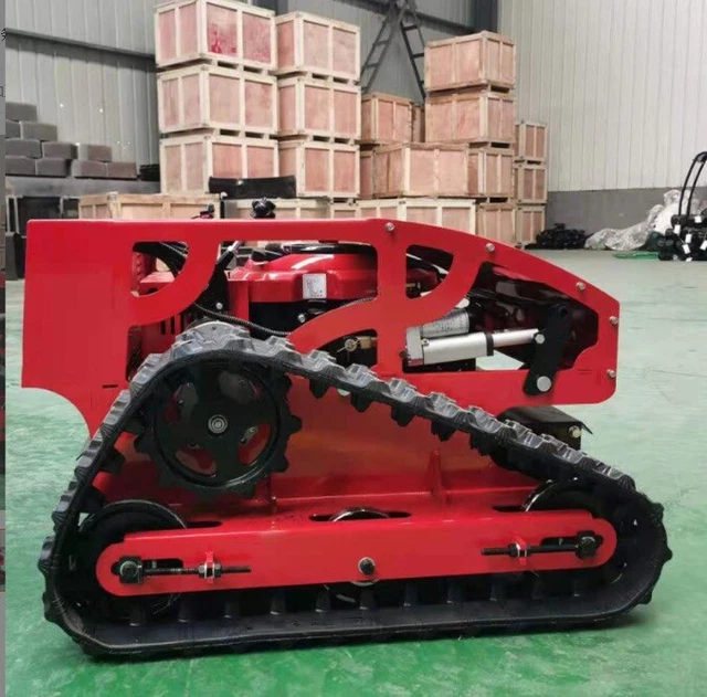 Remote control lawn mower gasoline automatic intellingent caterpillar mower DHL