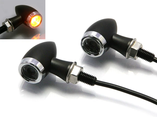LED INDICATORS FOR Harley Davidson Chopper Bobber Custom Project Mini ...