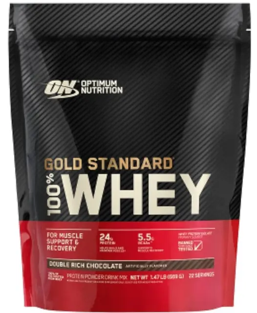 Optimum Nutrition Gold 100% Whey Protein Powder, Double Rich Chocolate 1,5 lb