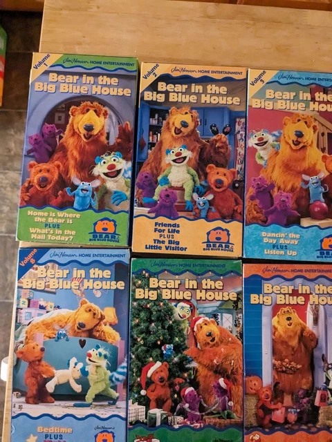 BEAR IN THE Big Blue House VHS Lot of 9 Playhouse Disney Jim Henson ...