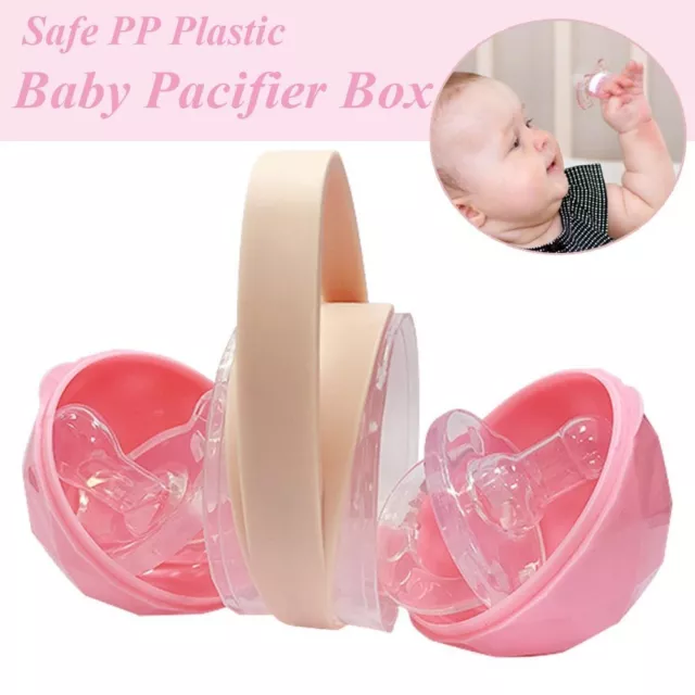 Pacifier Box Soother Container Holder Snack Storage Case Pacifier Storage Box