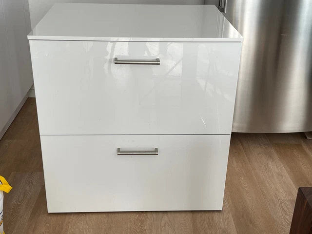 IKEAMETOD SCHRANK WEISS Hochglanz, gebraucht EUR 290,00 PicClick DE