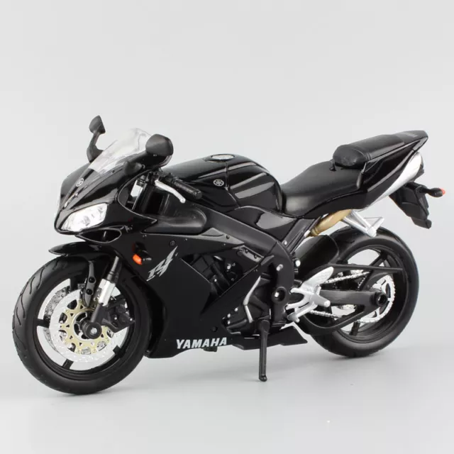 1/12 Maisto Yamaha YZF-R1 Super Bicicleta Diecast Escala Modelo Motocicleta Juguete Negro Reino Unido