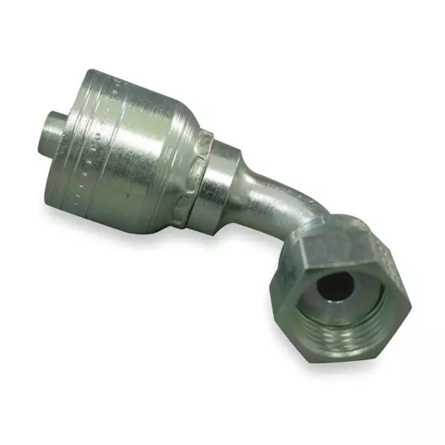 EATON AEROQUIP 1AA4FRB4 Crimp Fitting,90 deg.,1/4" ID,9/16",FORS