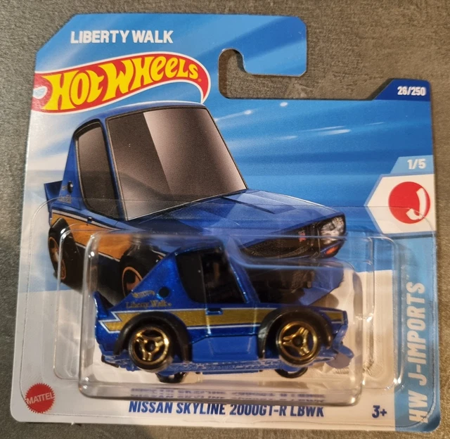 Hot Wheels - Nissan Skyline 2000GT-R LBWK - Then and Now 1/10 - HTC65 - Scheda corta - Liberty Walk - Mattel 2024 - 1:64