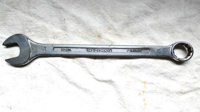 Lot De 6 Clés FACOM – 5 Clés à Pipe Et 1 Clé Mixte, Acier Chrome Vanadium, France