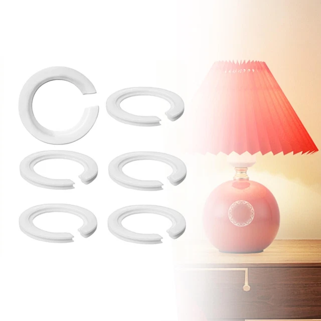 20 bague Filetée en Aluminium Anneaux D'Abat Jour pour Douille de Lampe de 40.5mm Anneaux de