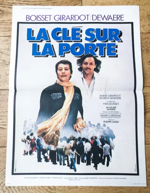 LA CLÉ SUR LA PORTE Affiche film 40x60 YVES BOISSET, PATRICK DEWAERE, GIRARDOT