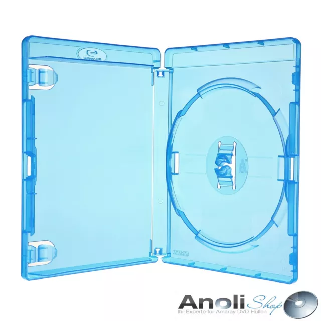 20 Amaray Blu Ray Hülle 15 mm für 1 BluRay DVD single Case Leer Hüllen