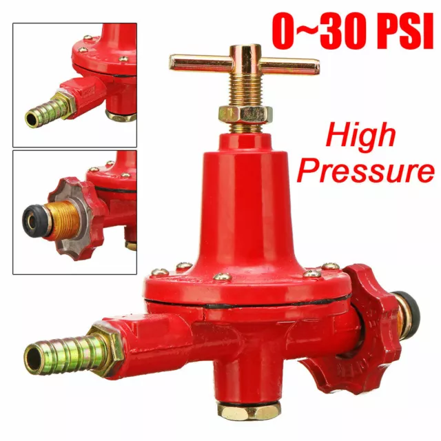 0-30PSI Adjustable High Pressure Propane Regulator Valve For Outdoor BBQ LP Gas