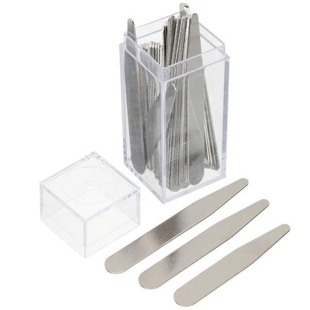 36 pz bastoncini colletto uomo acciaio inox in metallo rimane